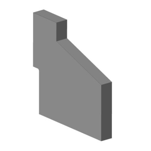 Šamotová deska boční, pravá přední, vrchní KV 025F R01